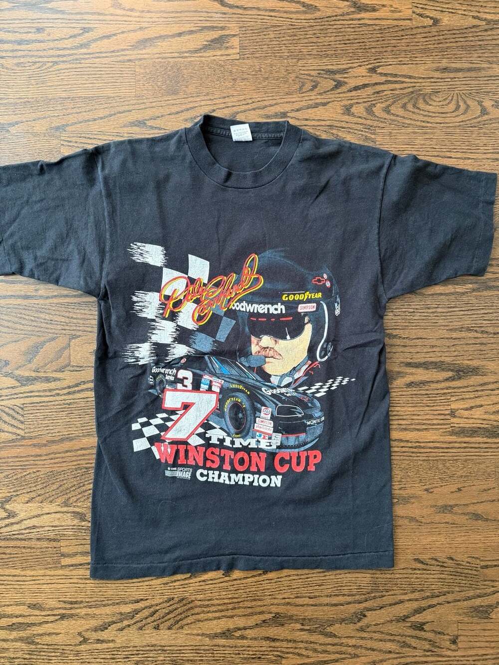 Vintage 1995 Dale Earnhardt 7 Time Winston Cup Champion NASCAR T-Shirt
